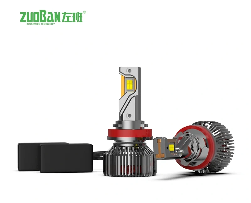 Car Lights with Three Copper Tubes for Heat Conduction