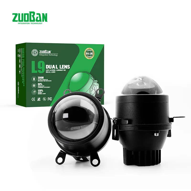 90W 3-inch Dual-Color Universal Lens Fog Light